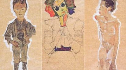 joven_proletario_chica_con_gafas_y_joven_desnudo_Egon_Schiele