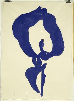 Pijuan_Iris_Blau_1994_Gouache_auf_Japanpapier