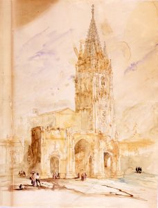 Genaro Pérez Villaamil, 'La catedral de Oviedo', 1846.