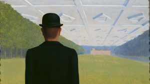 René Magritte. 'El gran siglo', 1954. Óleo sobre lienzo, 50 x 60 cm. Kunstmuseum Gelsenkirchen, lb 65/27. © René Magritte, VEGAP, Madrid, 2021.