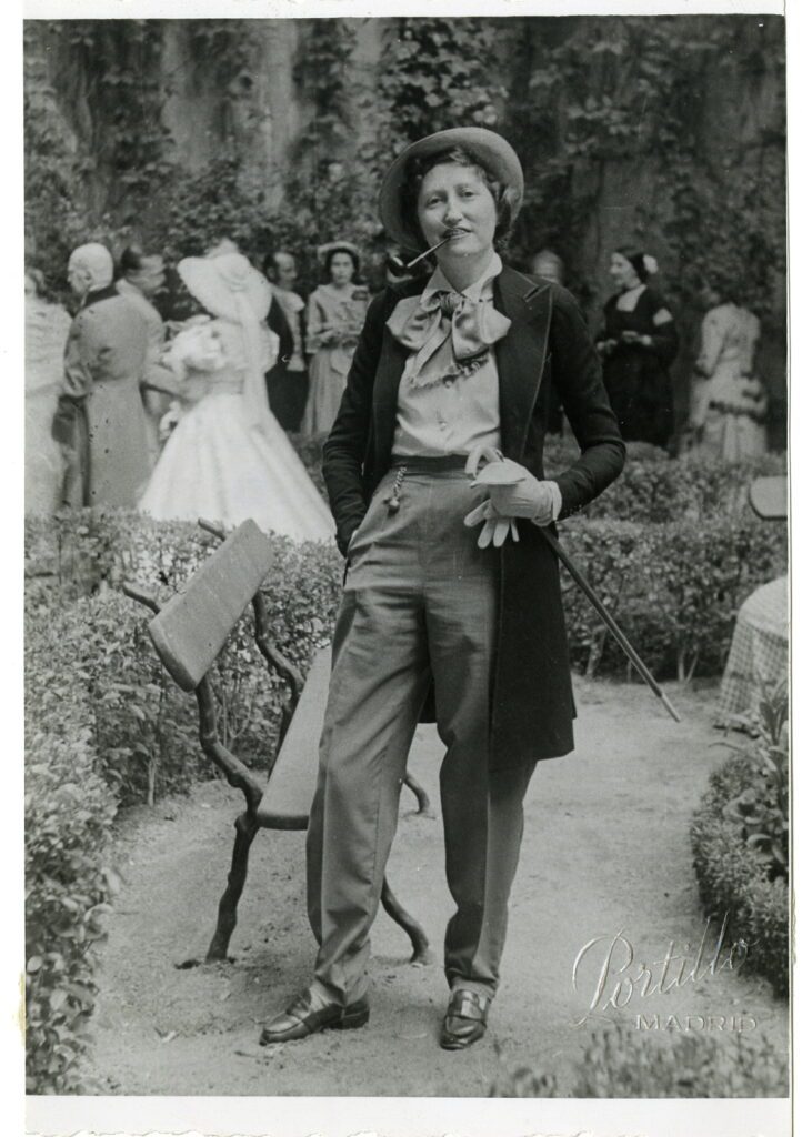 La señora de Palacios durante el homenaje a Gómez de la Serna. Portillo. Mayo 1949.