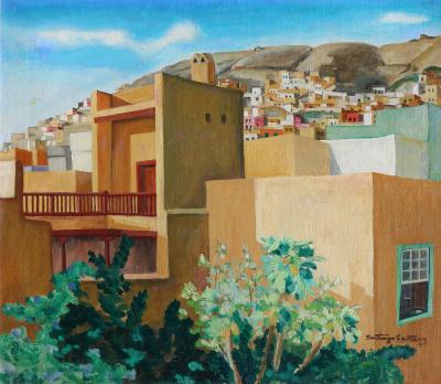 'Vista de los Riscos'. Santiago Santana, 1945.