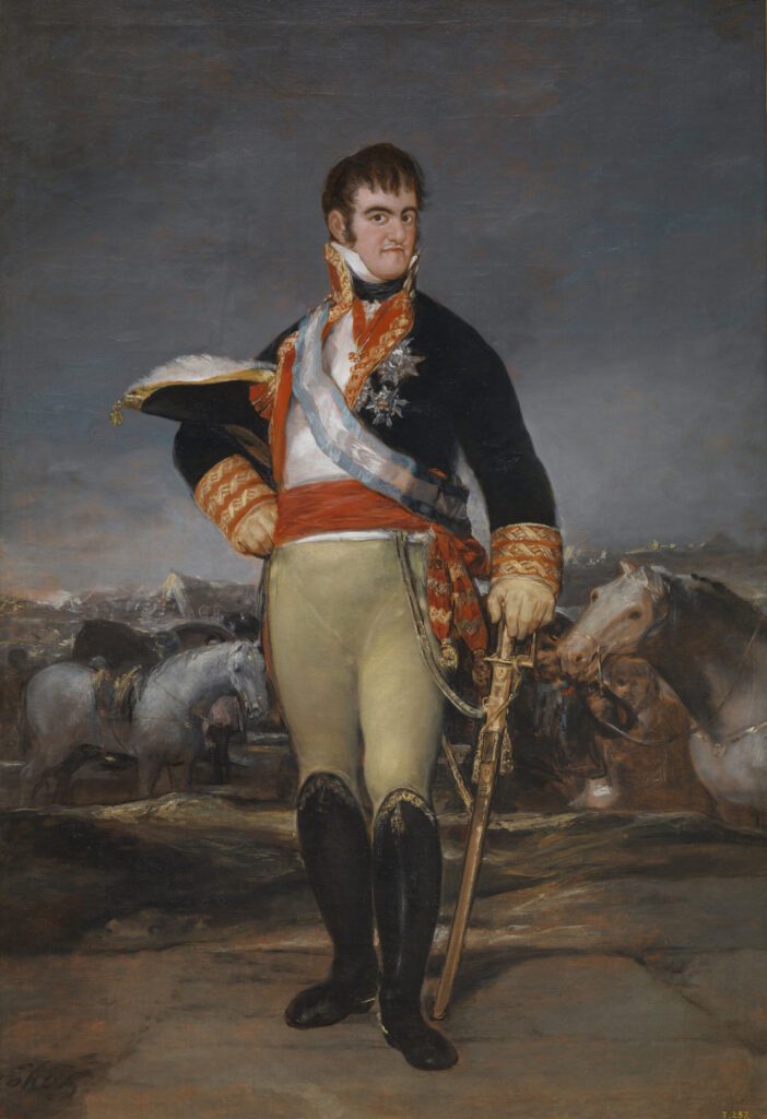 Francisco de Goya y Lucientes, 'Fernando VII en un campamento, después de 1815'. Óleo sobre lienzo. © Archivo Fotográfico. Museo Nacional del Prado.