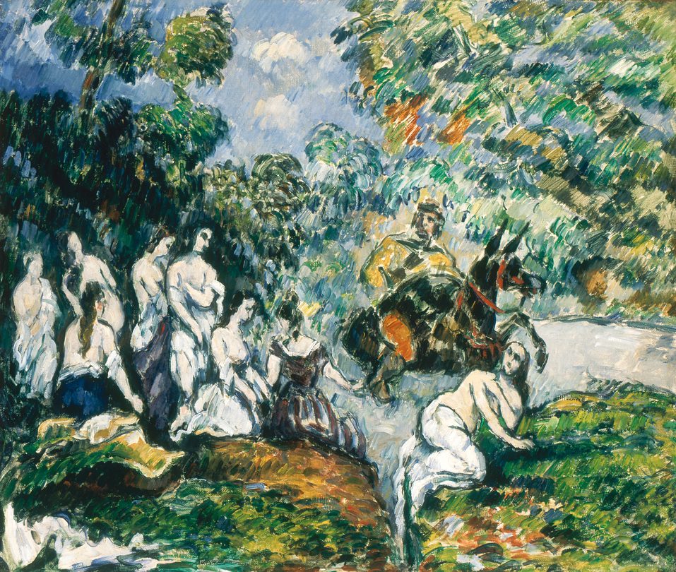 Paul Cézanne (Aix-en-Provence, 1839 – Aix-en-Provence, 1906). 'Escena legendaria o Sancho en el agua', ca. 1878. Óleo sobre tela, 47 x 55 cm. Inv. 10912. Colección Pérez Simón © Arturo Piera.