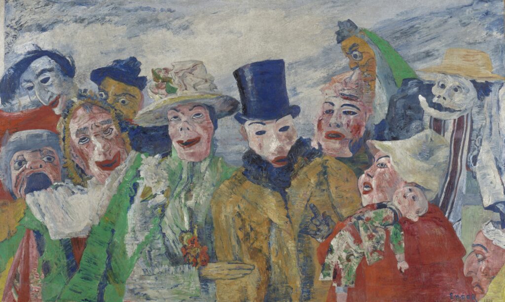 James Ensor, The Intrigue, inv.no. 1856, photo: Rik Klein Gotink, Collection KMSKA - Flemish Community (public domain)